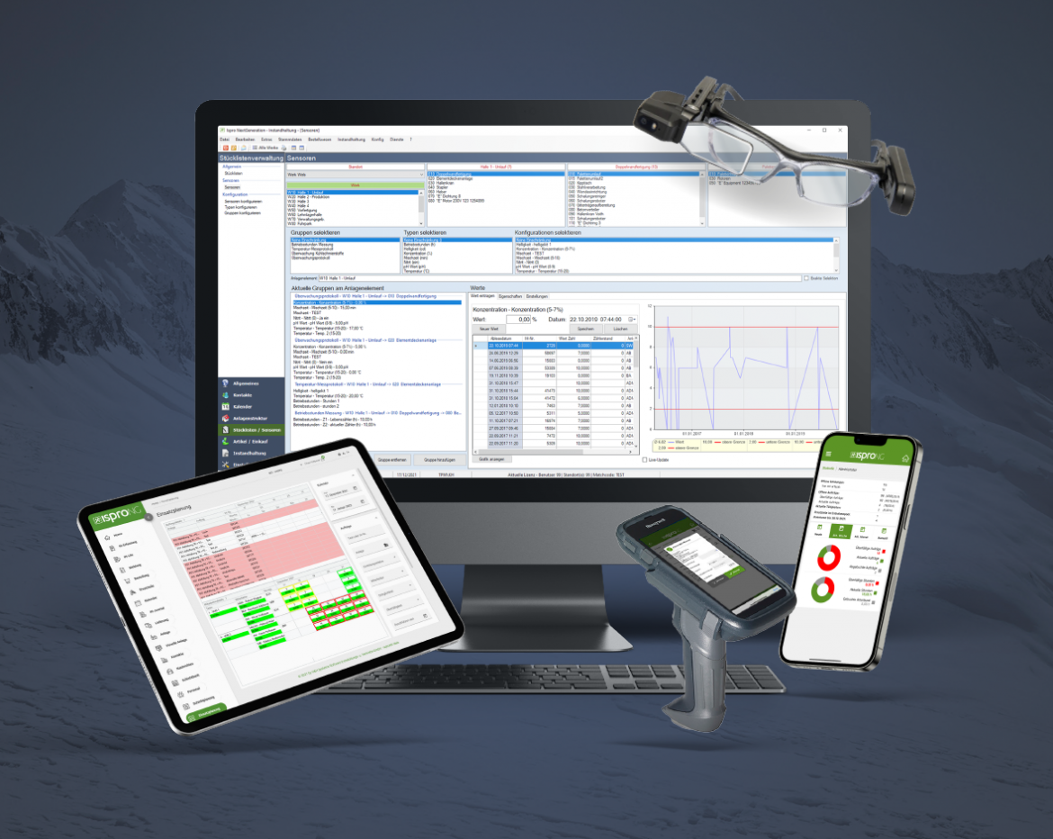 IH-Software Komplettsystem Ispro-NG CMMS