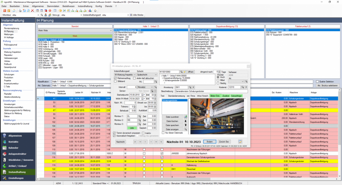 IH-Planungen im ISPRO-NG Leadsystem