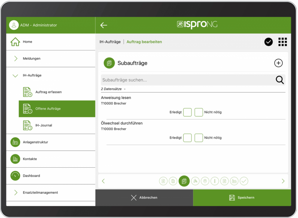 ispro_NG_App Instandhaltungssoftware